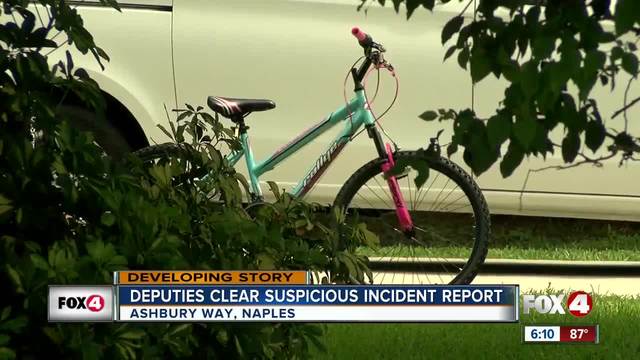 deputies say suspicious incident in north naples is a suspicious incident report